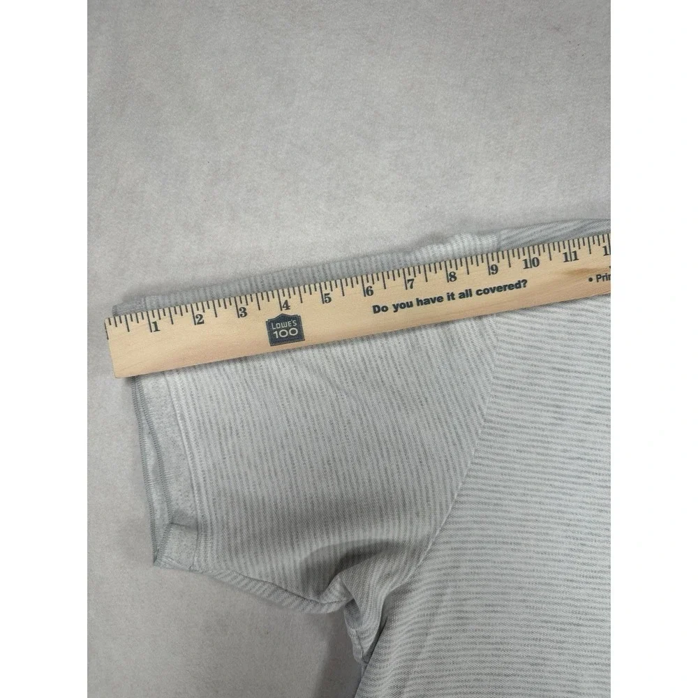 Tommy Bahama Men's Gray Striped Polo Marlin Logo Short Sleeve Shirt - Size XL - Picture 8 of 10